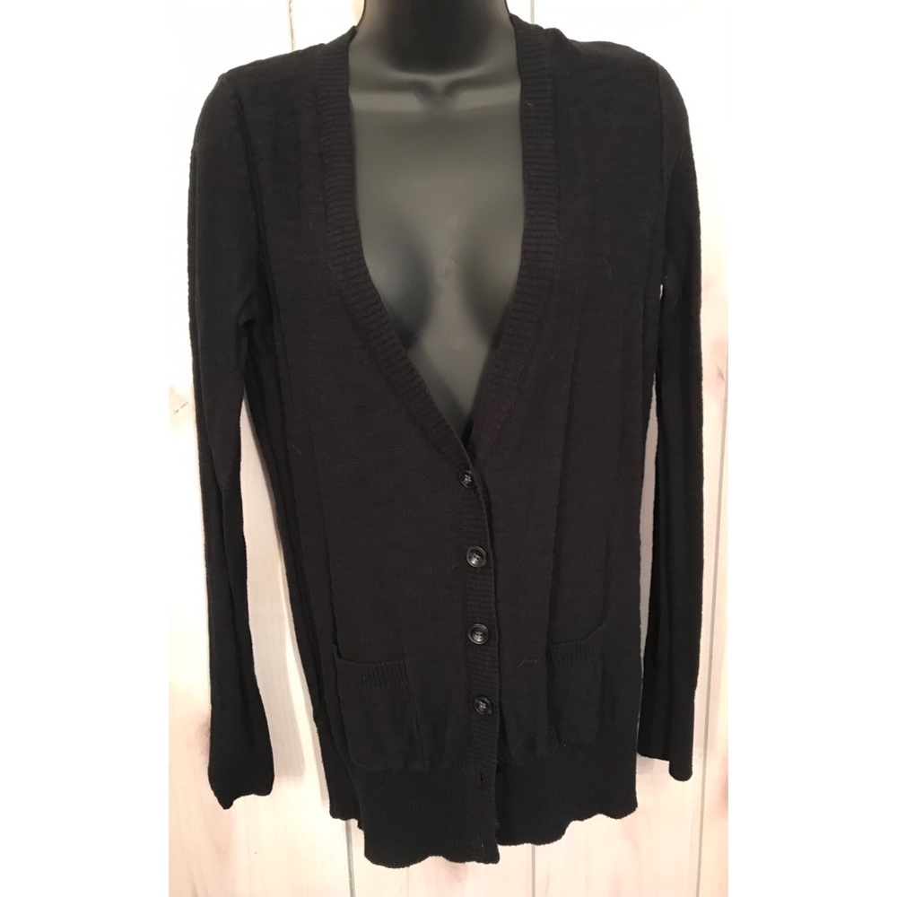 Black cardigan